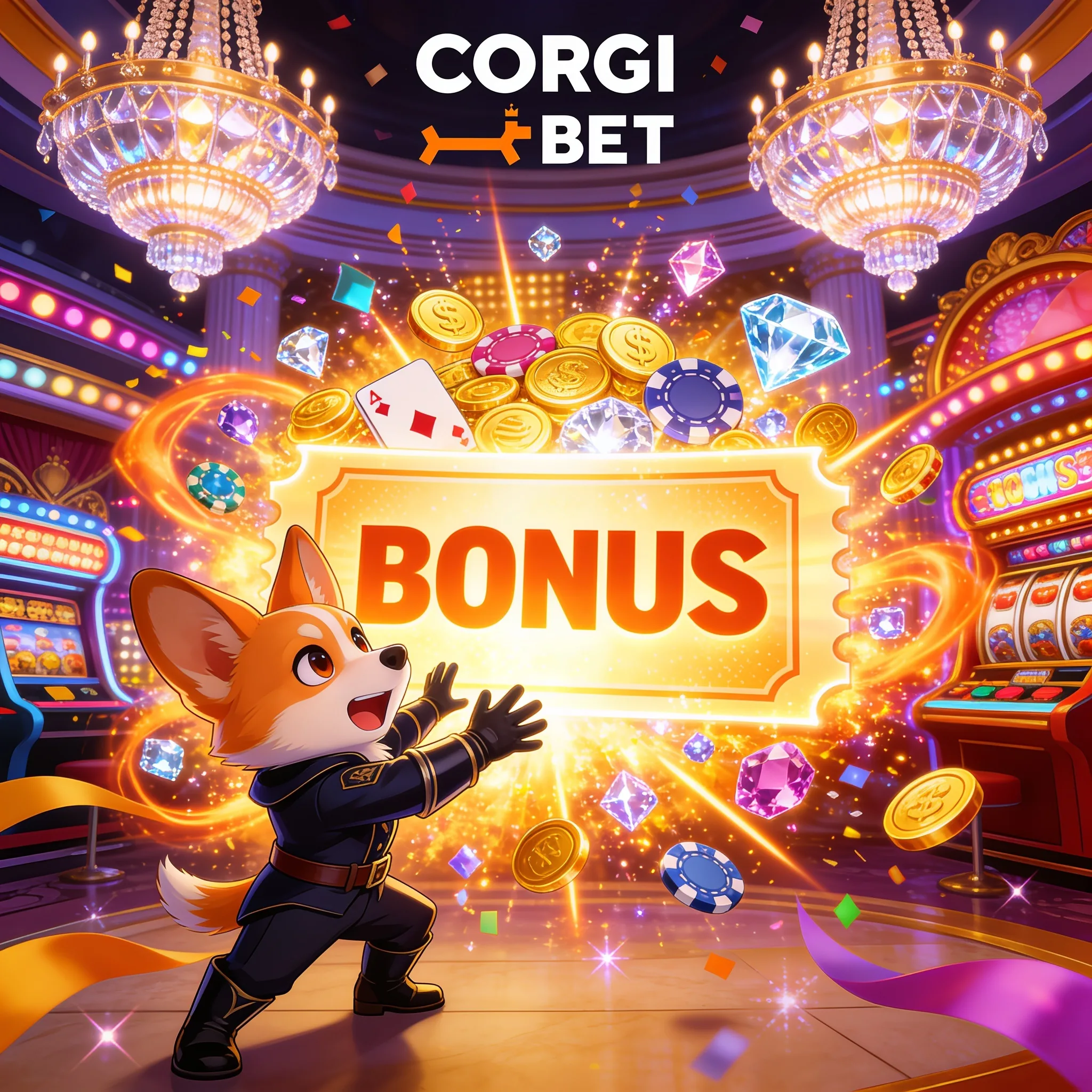 Slot illuminata con premi